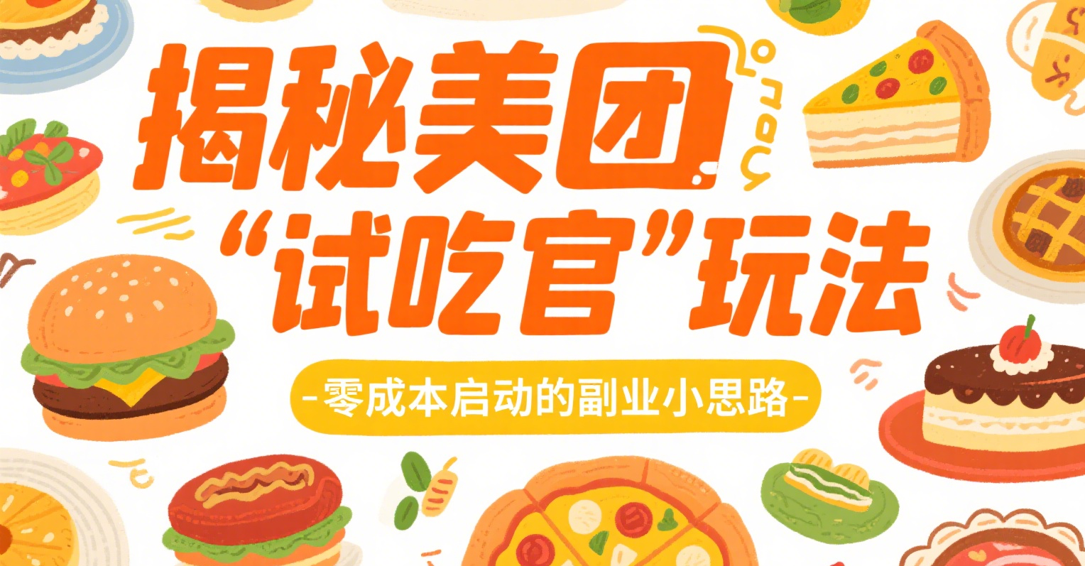 悄悄赚点外卖钱!揭秘美团“试吃官”玩法,零成本启动的副业小思路