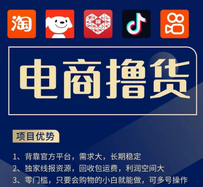 电商撸货变现:月入1w+的零门槛副业,会网购就能干!
