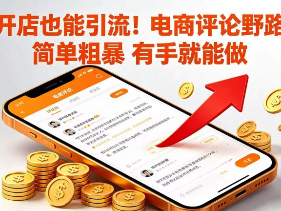 不开店也能引流!电商评论野路子 简单粗暴 有手就能做